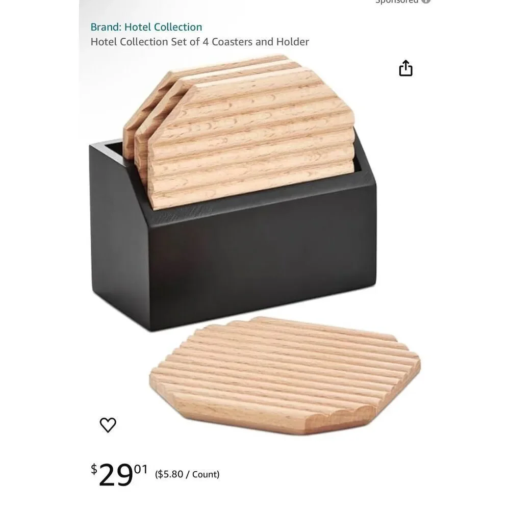 Hotel Collection NWT Macy’s bar coaster set